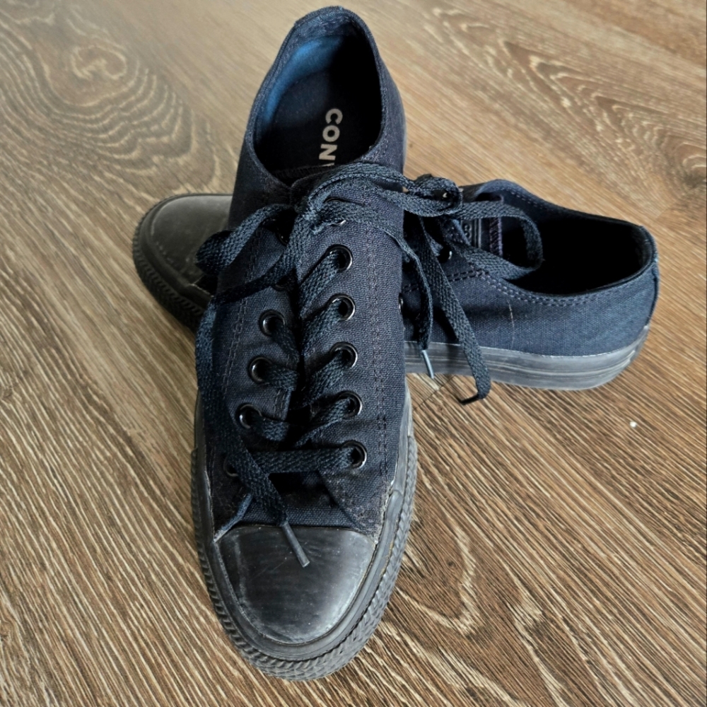 All Black Converse Sneakers